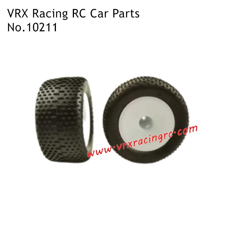 Tire Assembly 10211 Parts for VRX Racing RH1001 1/10th RC Car for Adults