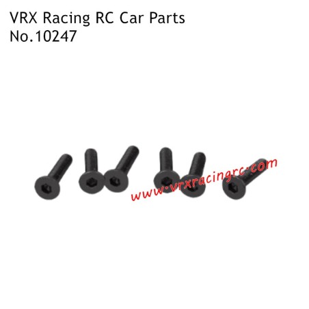 M3x8mm Flat Head Hex 10247 Parts for VRX Racing RH1001 RH1002 1/10th RC Car for Adults