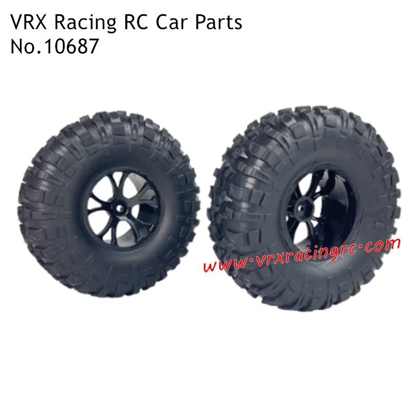 10687 Wheels Parts for VRX Racing RH1043 Brushed Octane XL EBD