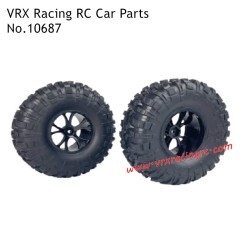 Tires 10687 Accessories for VRX Racing 1/10 Scale 2.4G 4WD RC Truck