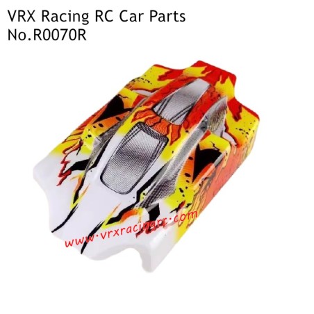 Red Yellow Car Shell R0070R Parts for VRX Racing Off-road RC Truck