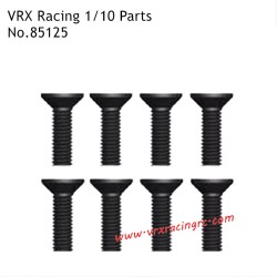 VRX Racing 1/10 Parts M3x10 Flat Head Hex Screw 85125