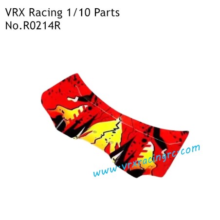 VRX Racing 1/10 RC Car Parts Red Tail Wing R0214R