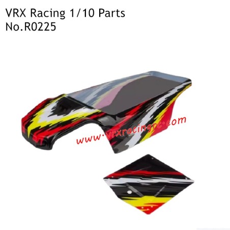 VRX Racing 1/10 RC Car Parts Black Car Shell R0225