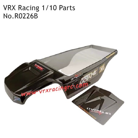 VRX Racing 1/10 RC Car Parts Black Car Shell R0226B