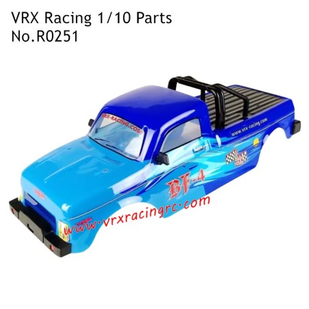 VRX Racing 1/10 RC Car Parts Blue Car Shell R0251