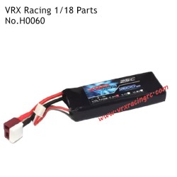 VRX Racing 1/18 RC Car Parts 7.4V 1300mAH Li-ion Battery H0060