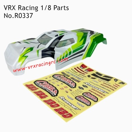 VRX Racing 1/8 RC Car Parts Green Car Shell R0337