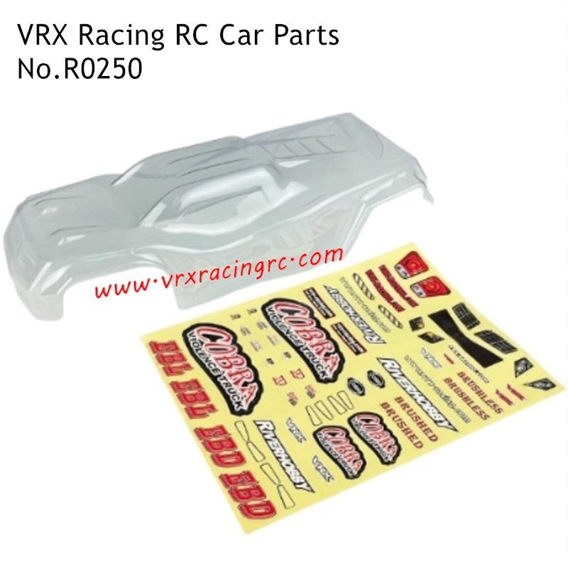 VRX Racing RH817 RH818 Cobra Buggy Parts Transparent Car Shell R0250