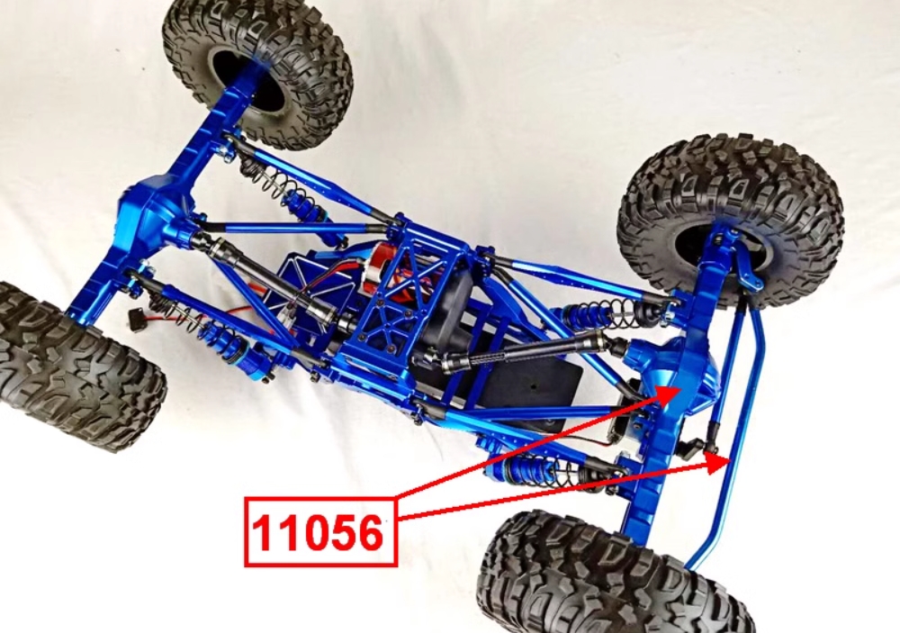 Upgrade Front and Rear Straight Axle Assemblies (with differential) 11056 11507 Metal Accessories for VRX Racing 1/10 RC Car