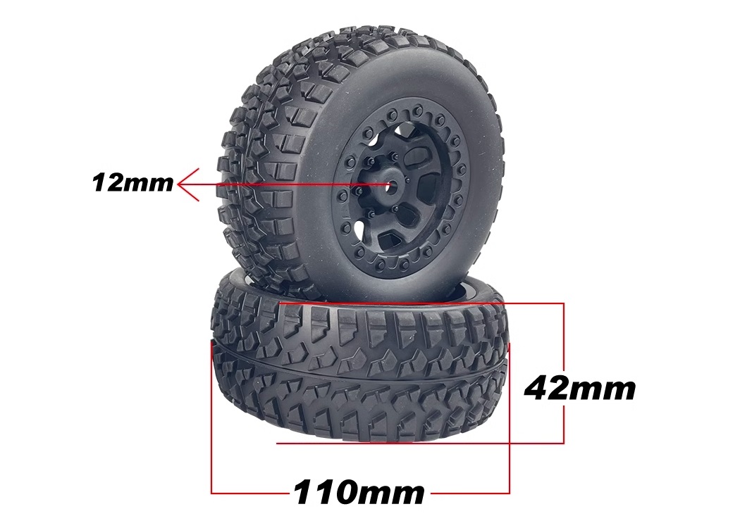 VRX Racing 1/10 RC Car Parts Tire Assembly 10856