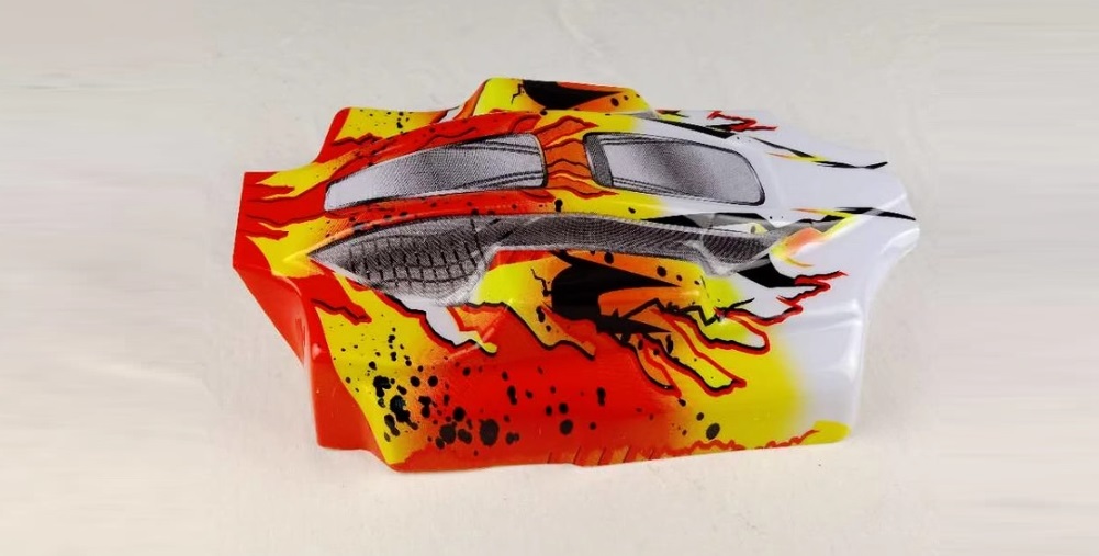 Red Yellow Car Shell R0070R Parts for VRX Racing Off-road RC Truck